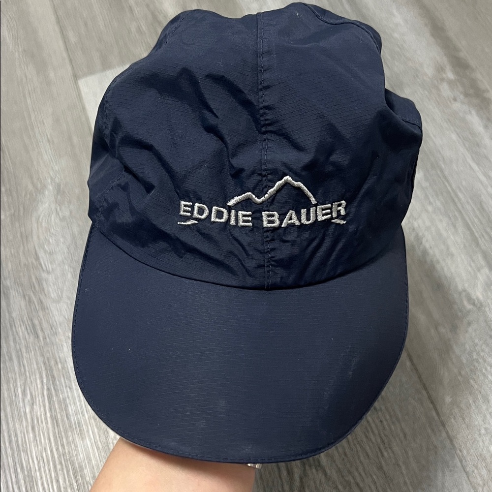 Eddie Bauer Navy WeatherEdge waterproof hat / size M/L
